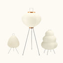 rice paper floor lamp trio bundle - three lamp set - Dennis Did It