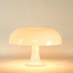 Puffball Lamp in Snow White, lit - Dennis Did It