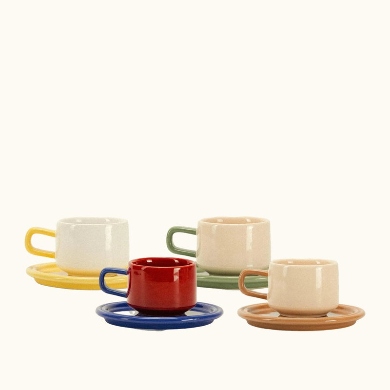 Spill the Tea Cup and Saucer Bundle | Set of 4