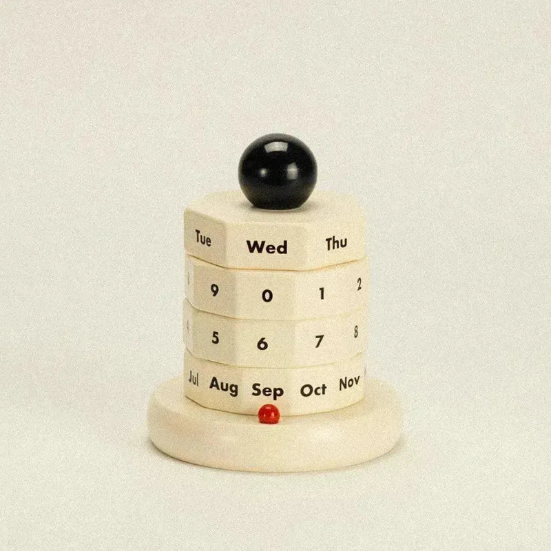 tactile interactive desktop calendar - considered home object - Dennis Did It